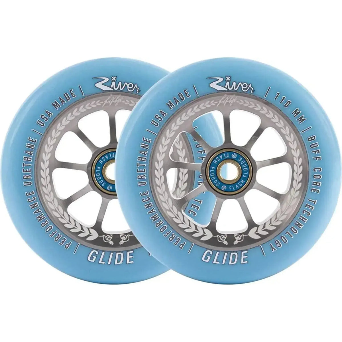River Glide Juzzy Carter Ruedas Patinete 2 Piezas - Serenity- Scootworld.es