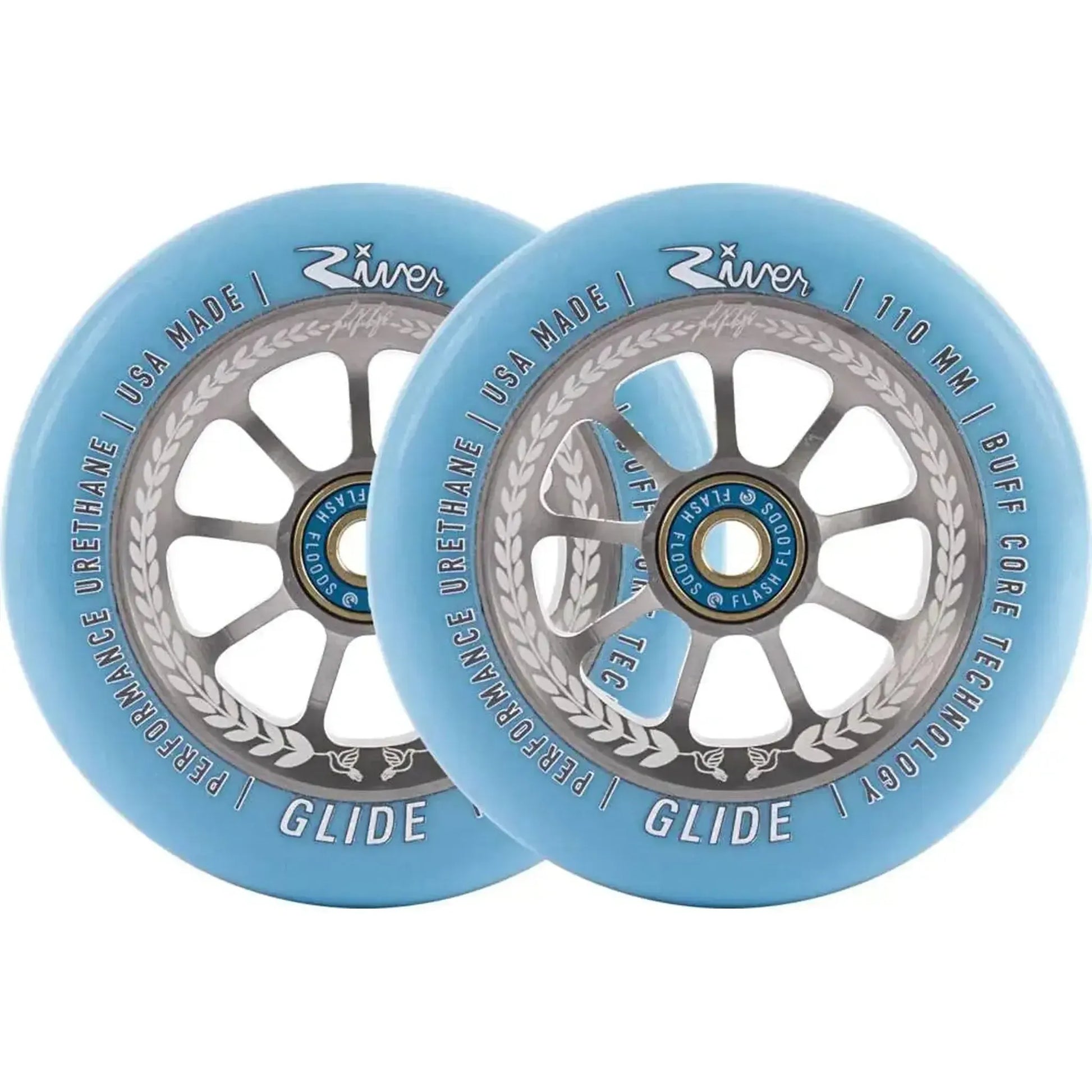 River Glide Juzzy Carter Ruedas Patinete 2 Piezas - Serenity- Scootworld.es