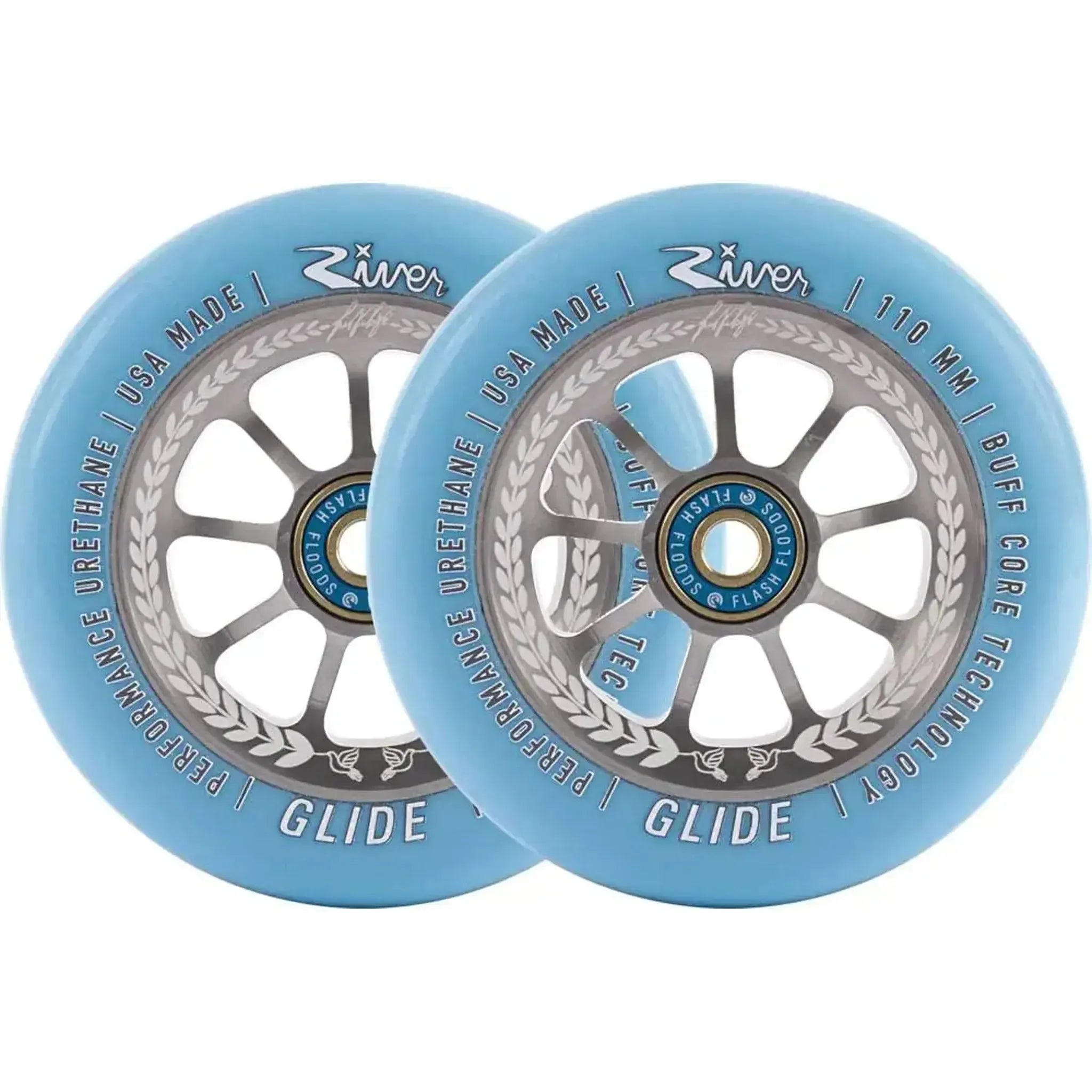 River Glide Juzzy Carter Ruedas Patinete 2 Piezas - Serenity- Scootworld.es