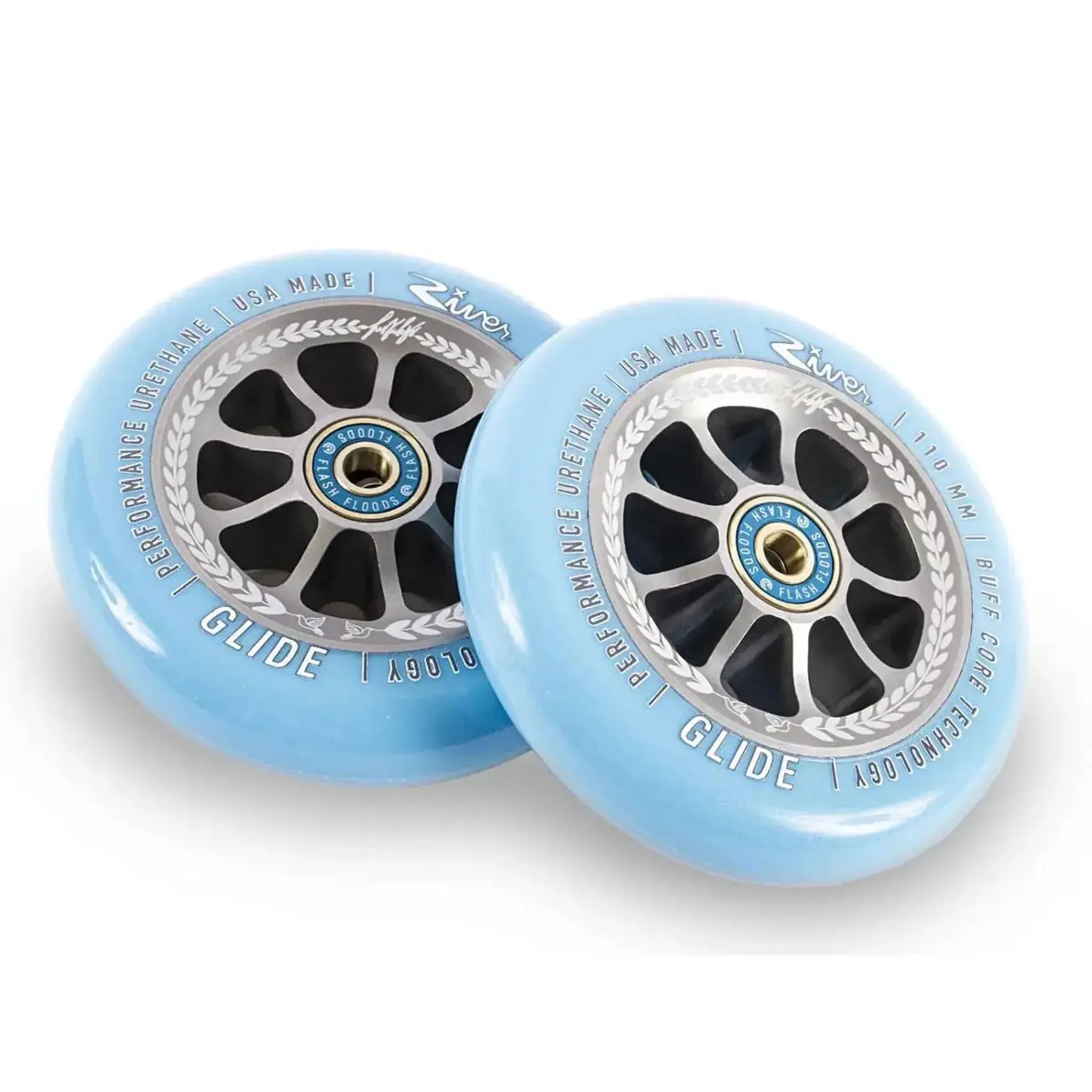 River Glide Juzzy Carter Ruedas Patinete 2 Piezas - Serenity- Scootworld.es