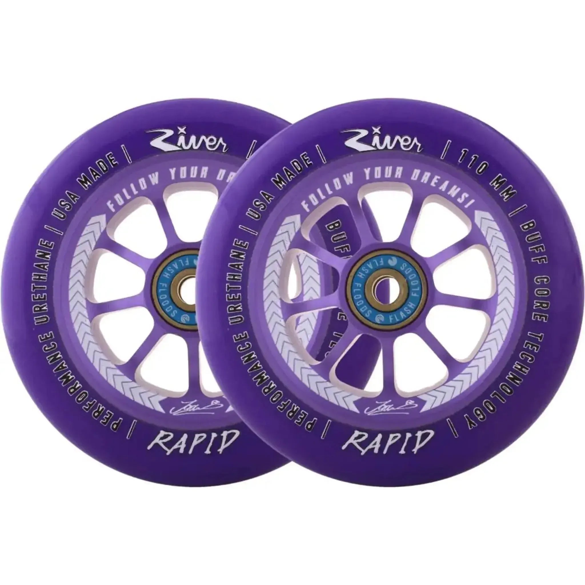 River Rapid Signature Ruedas Patinete 2 Piezas - Jordan Clark- Scootworld.es