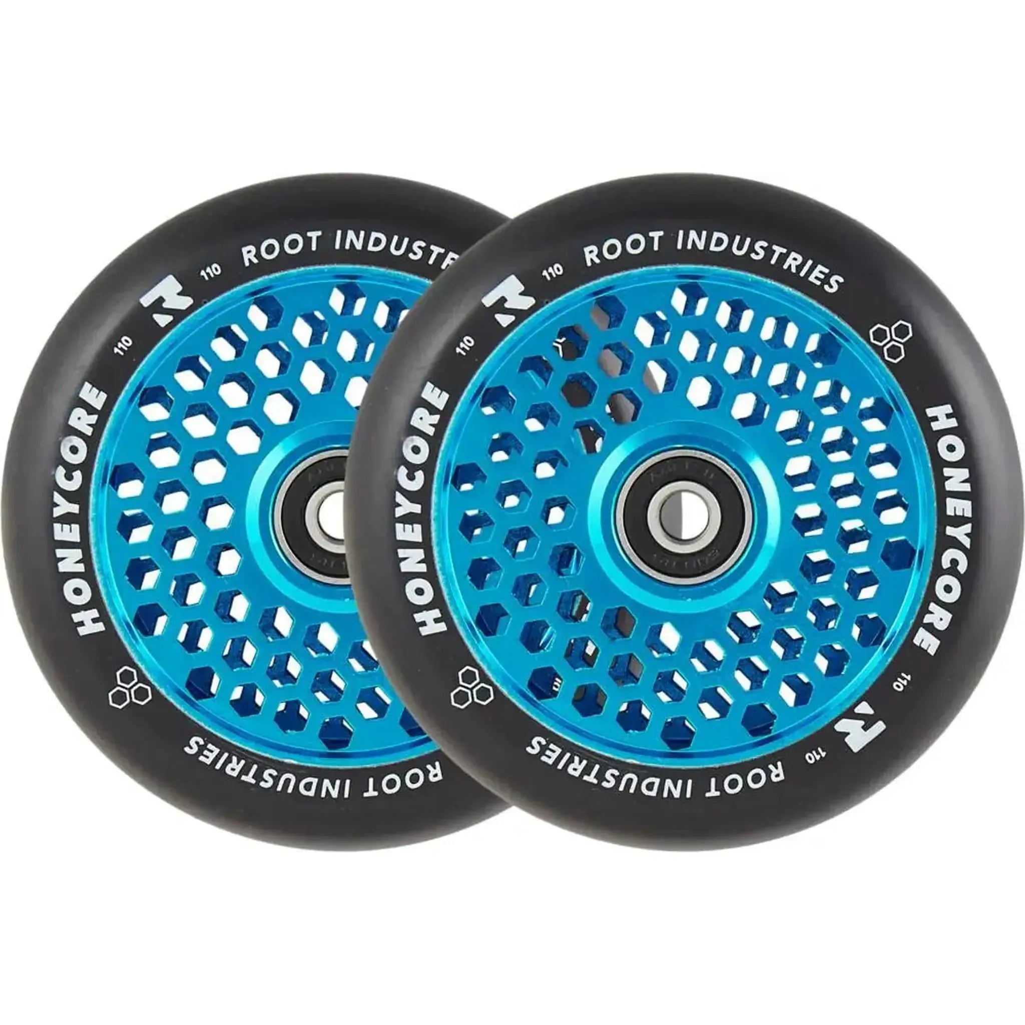 Root Honeycore 110mm Ruedas Patinete 2 Piezas - Azul- Scootworld.es