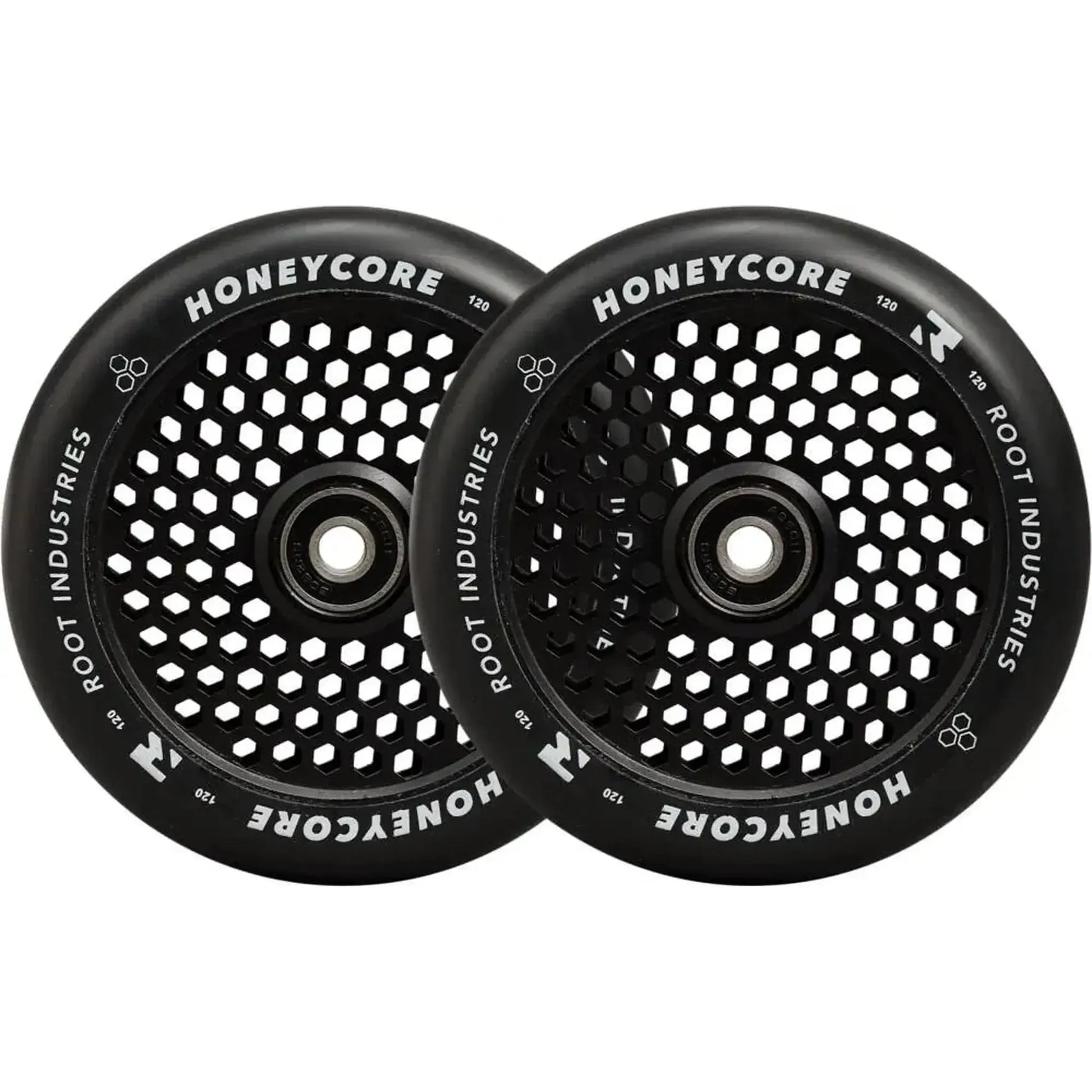 Root Honeycore Negro 120mm Ruedas Patinete 2 Piezas - Negro- Scootworld.es