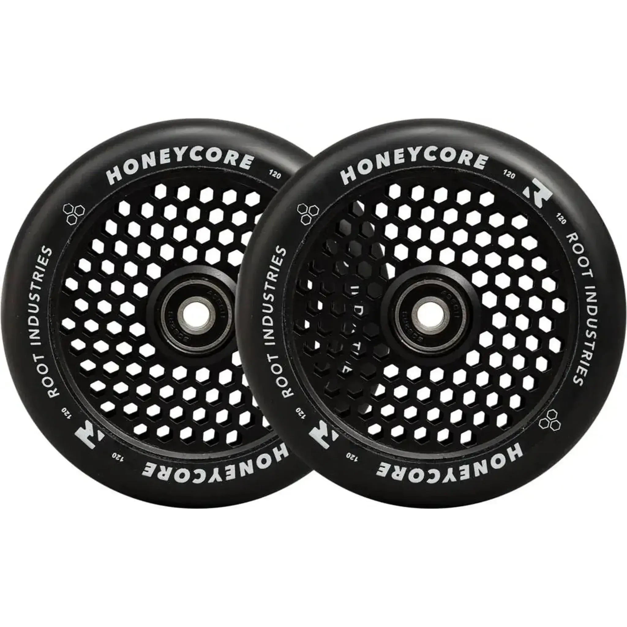 Root Honeycore Negro 120mm Ruedas Patinete 2 Piezas - Negro- Scootworld.es
