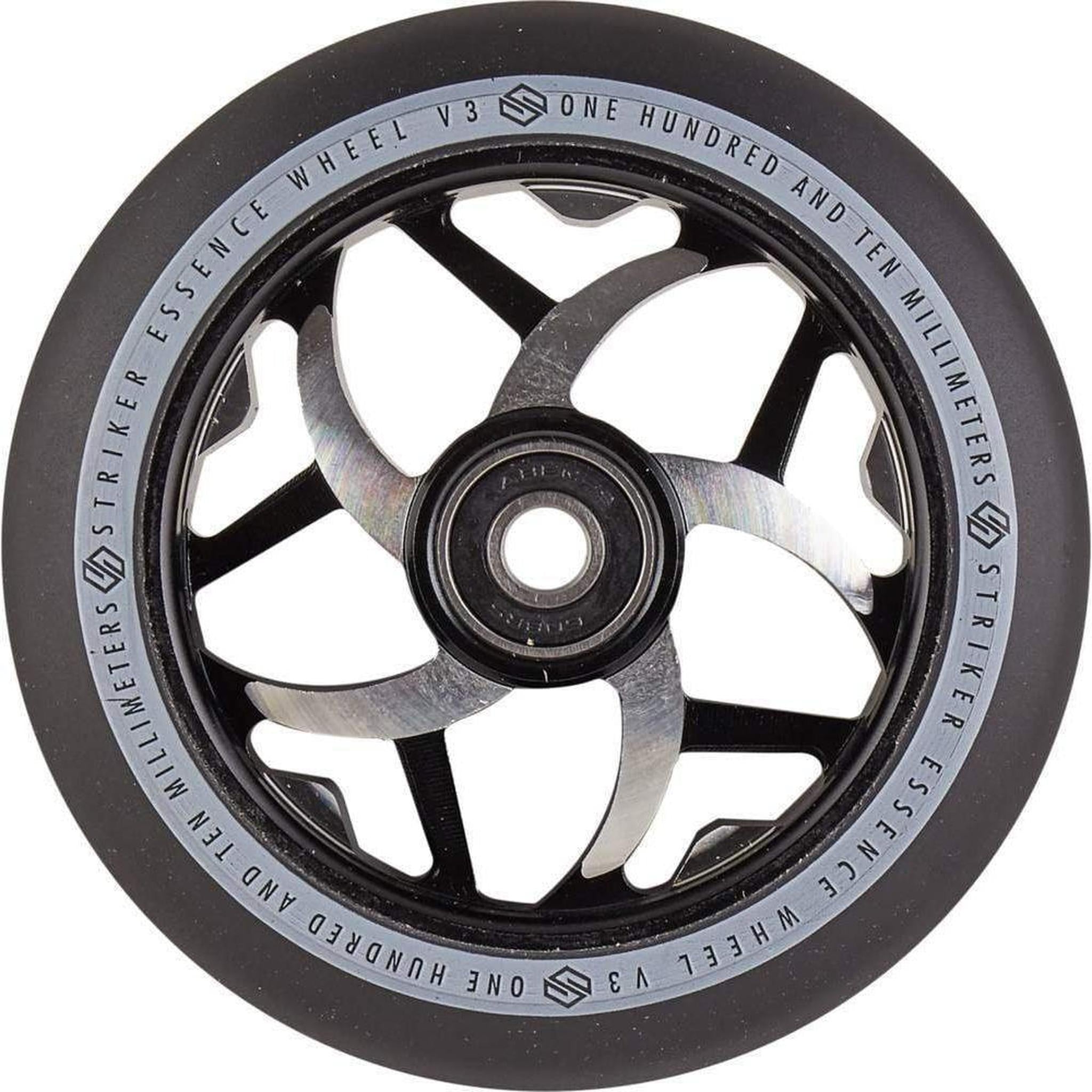 Striker Essence V3 Black PU 110mm Rueda Patinete - Negro- Scootworld.es