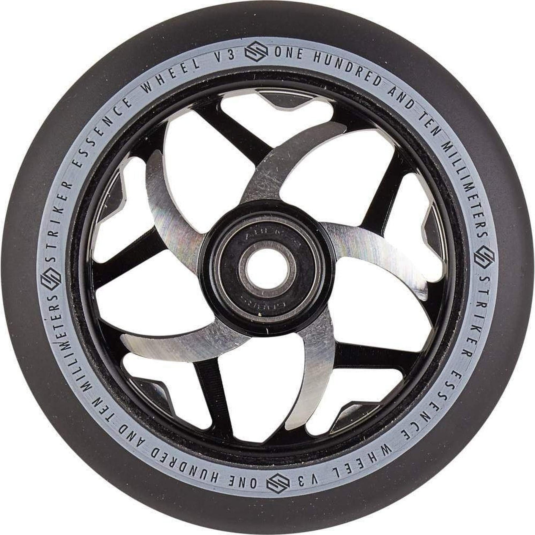 Striker Essence V3 Black PU 110mm Rueda Patinete- Scootworld.es