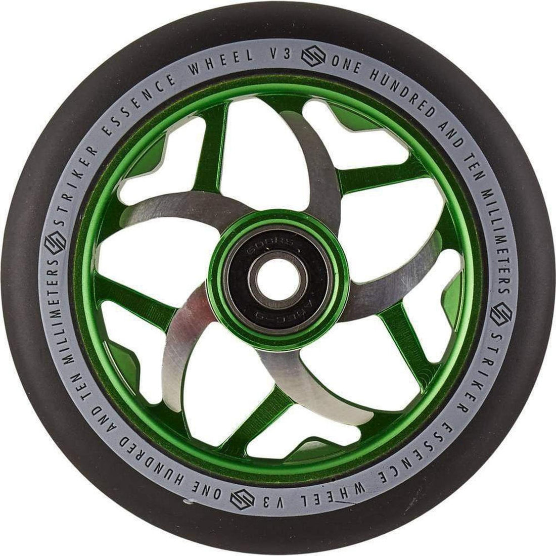 Striker Essence V3 Black PU 110mm Rueda Patinete- Scootworld.es