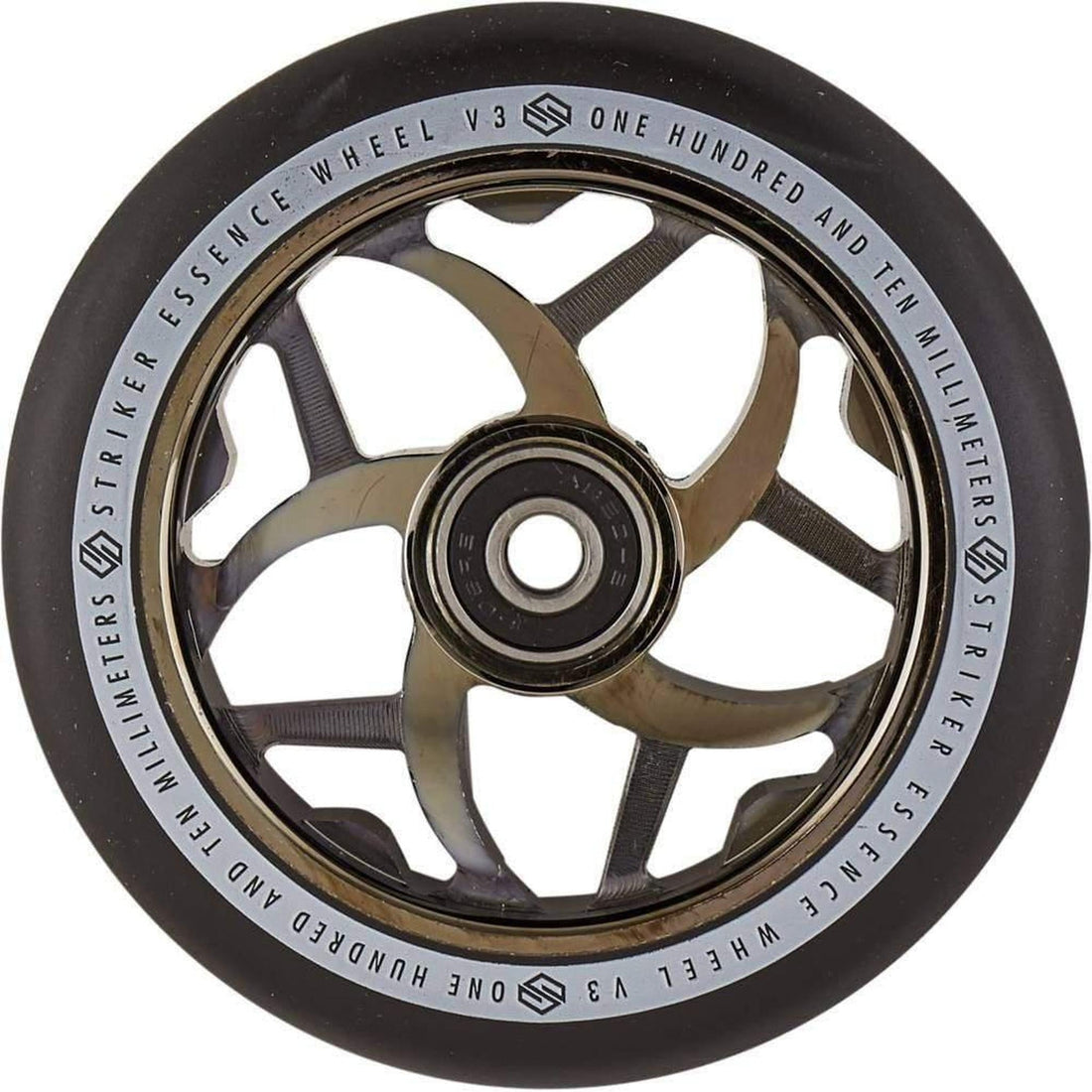 Striker Essence V3 Black PU 110mm Rueda Patinete- Scootworld.es