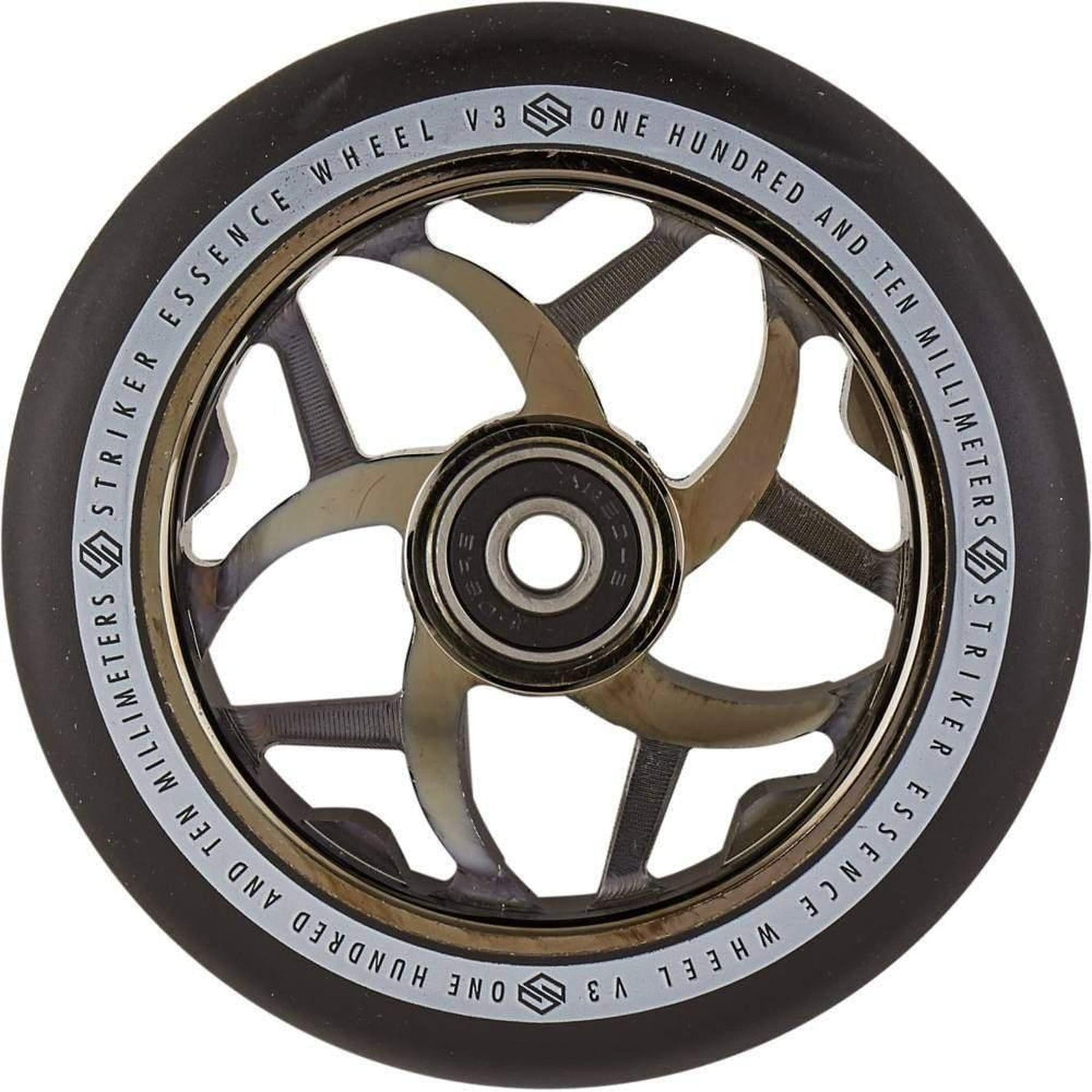 Striker Essence V3 Black PU 110mm Rueda Patinete- Scootworld.es