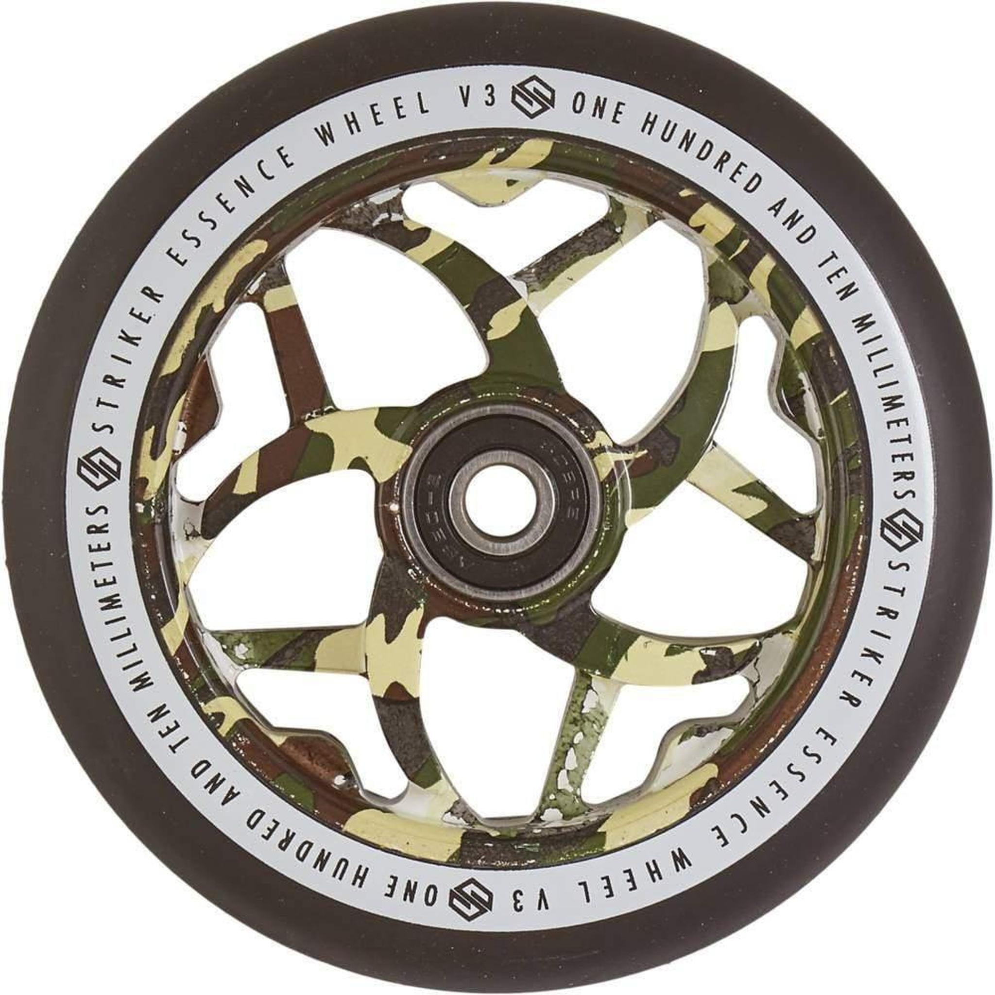 Striker Essence V3 Black PU 110mm Rueda Patinete - Camuflaje- Scootworld.es