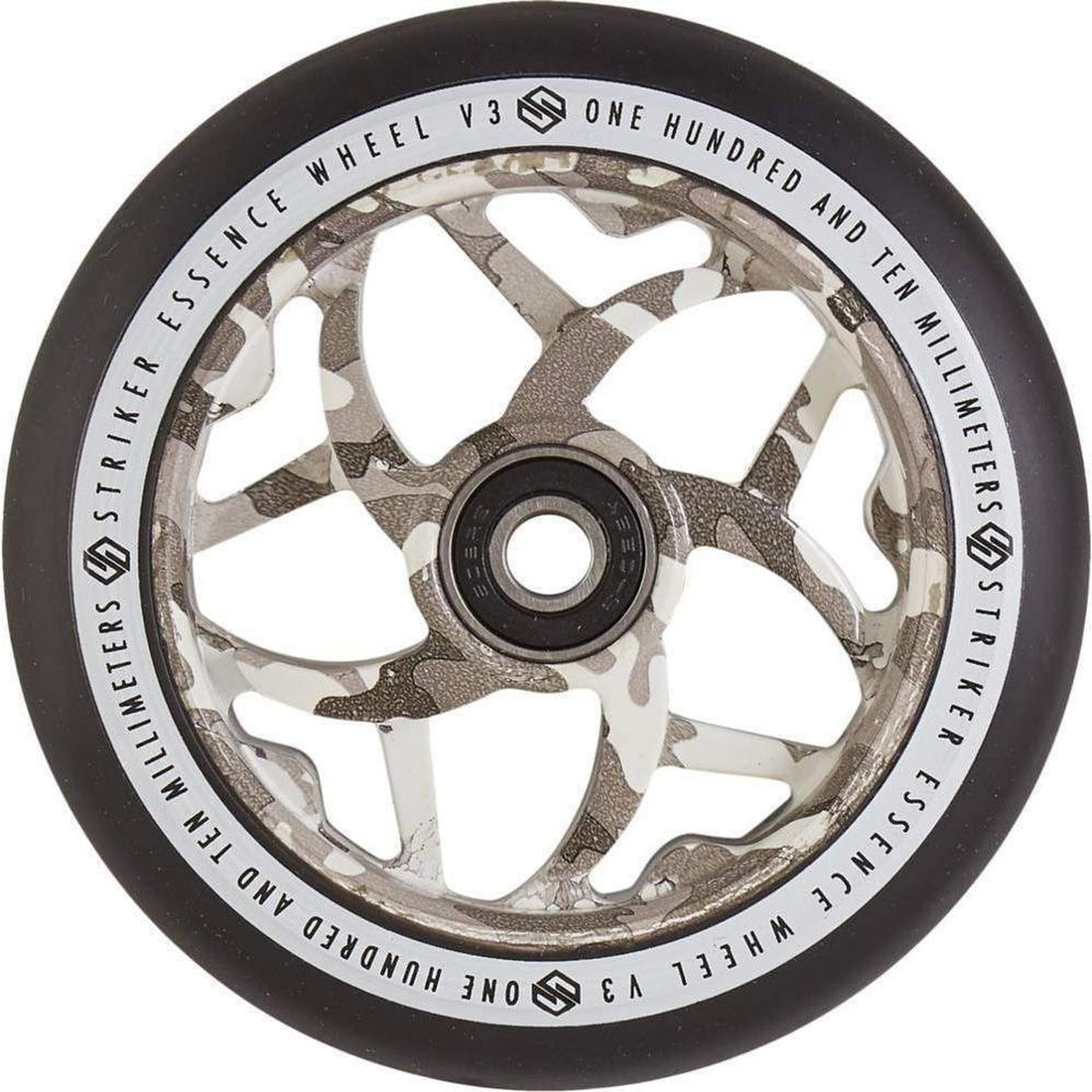 Striker Essence V3 Black PU 110mm Rueda Patinete- Scootworld.es