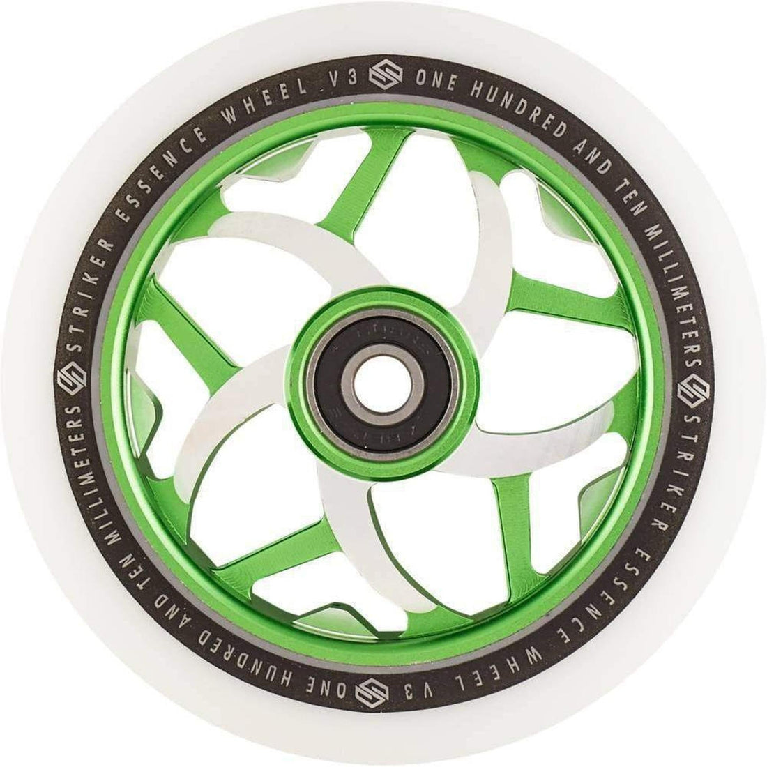 Striker Essence V3 White PU 110mm Rueda Patinete- Scootworld.es