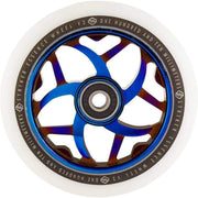 Striker Essence V3 White PU 110mm Rueda Patinete - Azul Cromo- Scootworld.es