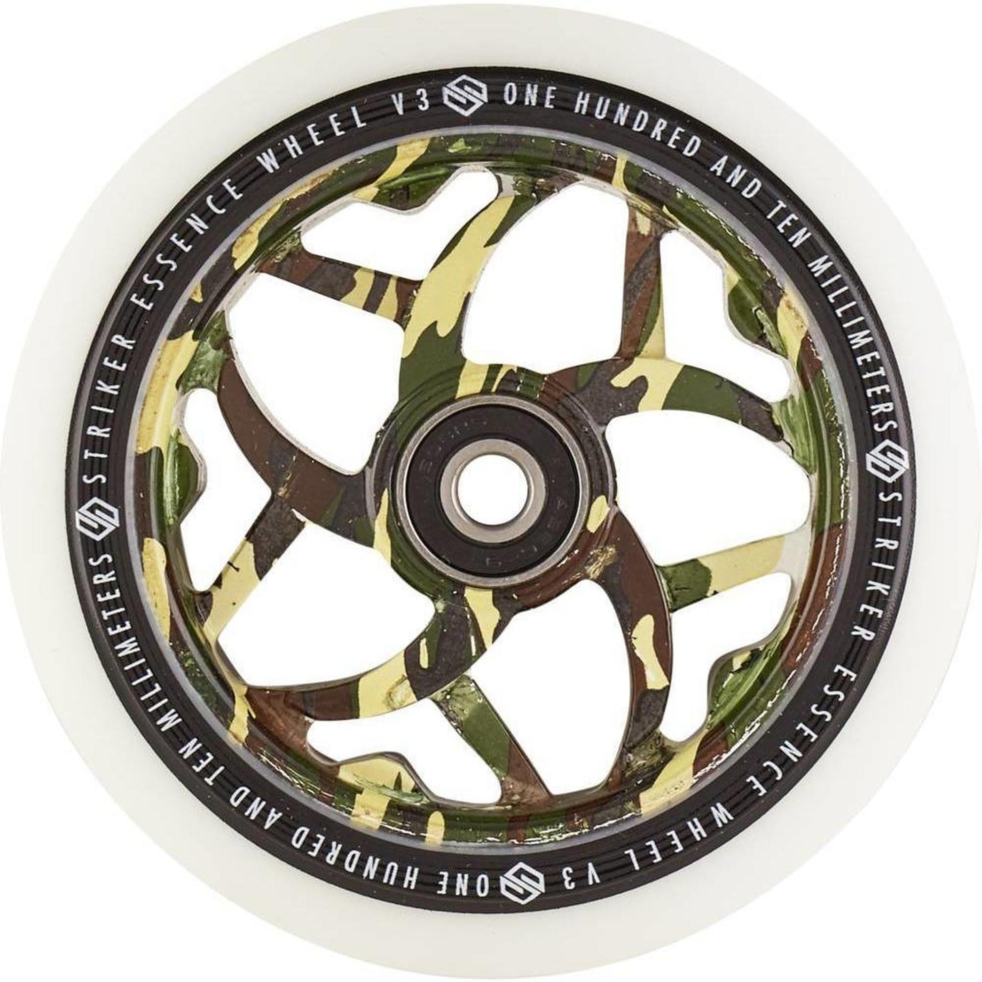 Striker Essence V3 White PU 110mm Rueda Patinete - Camuflaje- Scootworld.es