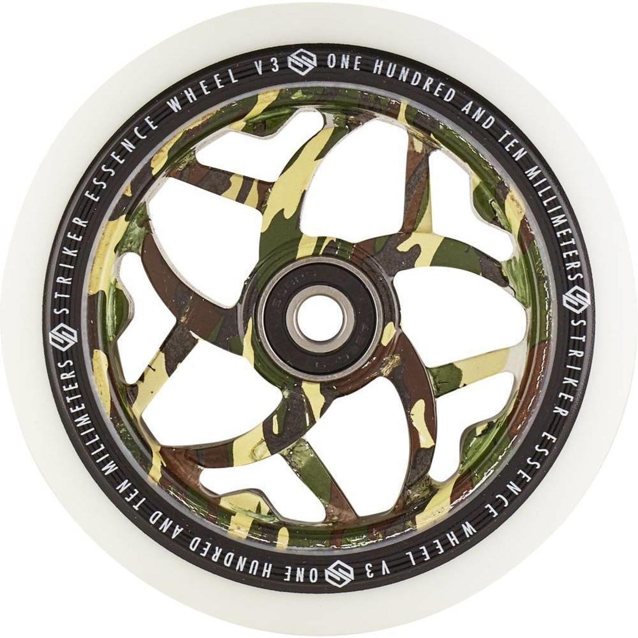 Striker Essence V3 White PU 110mm Rueda Patinete - Camuflaje- Scootworld.es