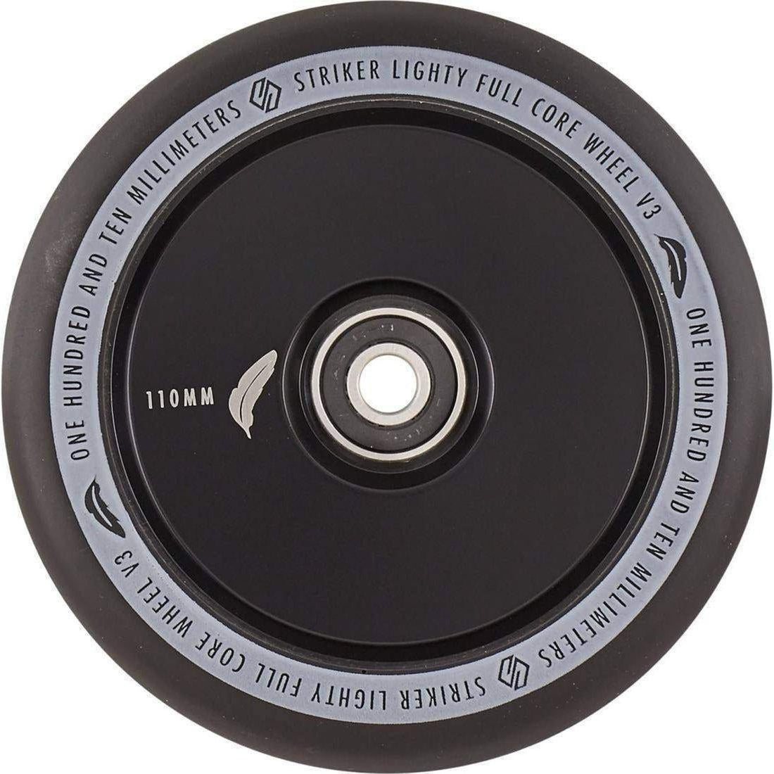 Striker Lighty Fullcore V3 Black PU 110mm Rueda Patinete- Scootworld.es