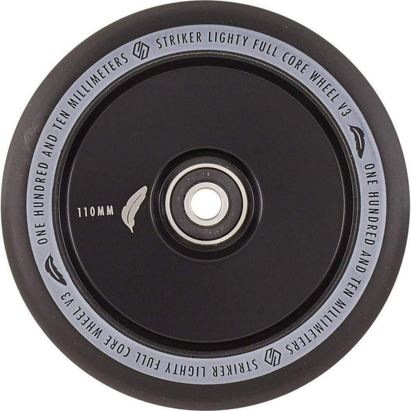 Striker Lighty Fullcore V3 Black PU 110mm Rueda Patinete- Scootworld.es