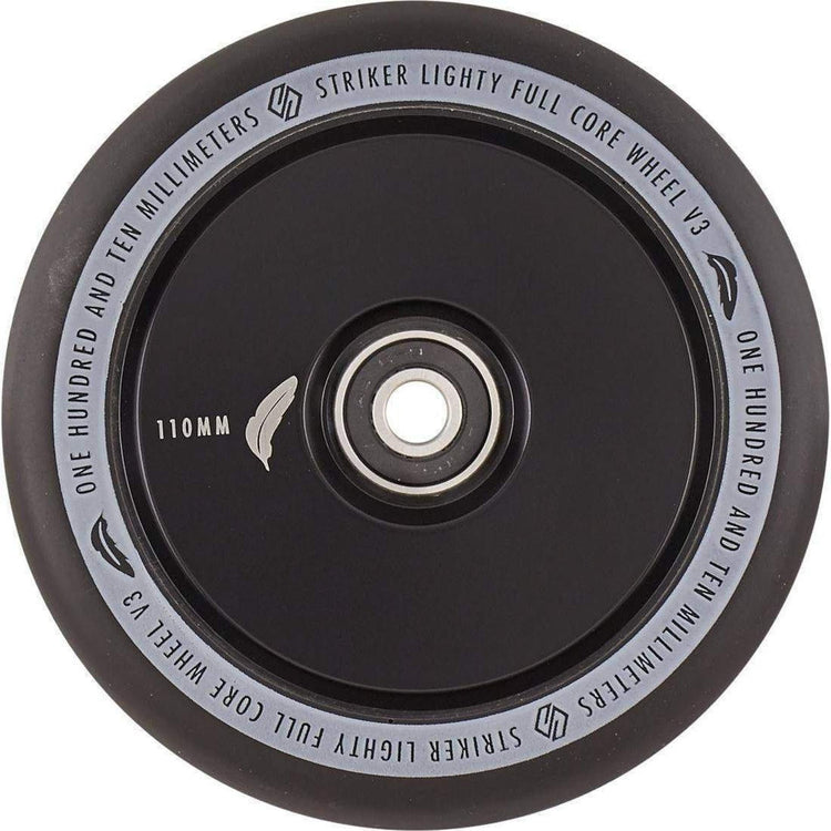 Striker Lighty Fullcore V3 Black PU 110mm Rueda Patinete- Scootworld.es