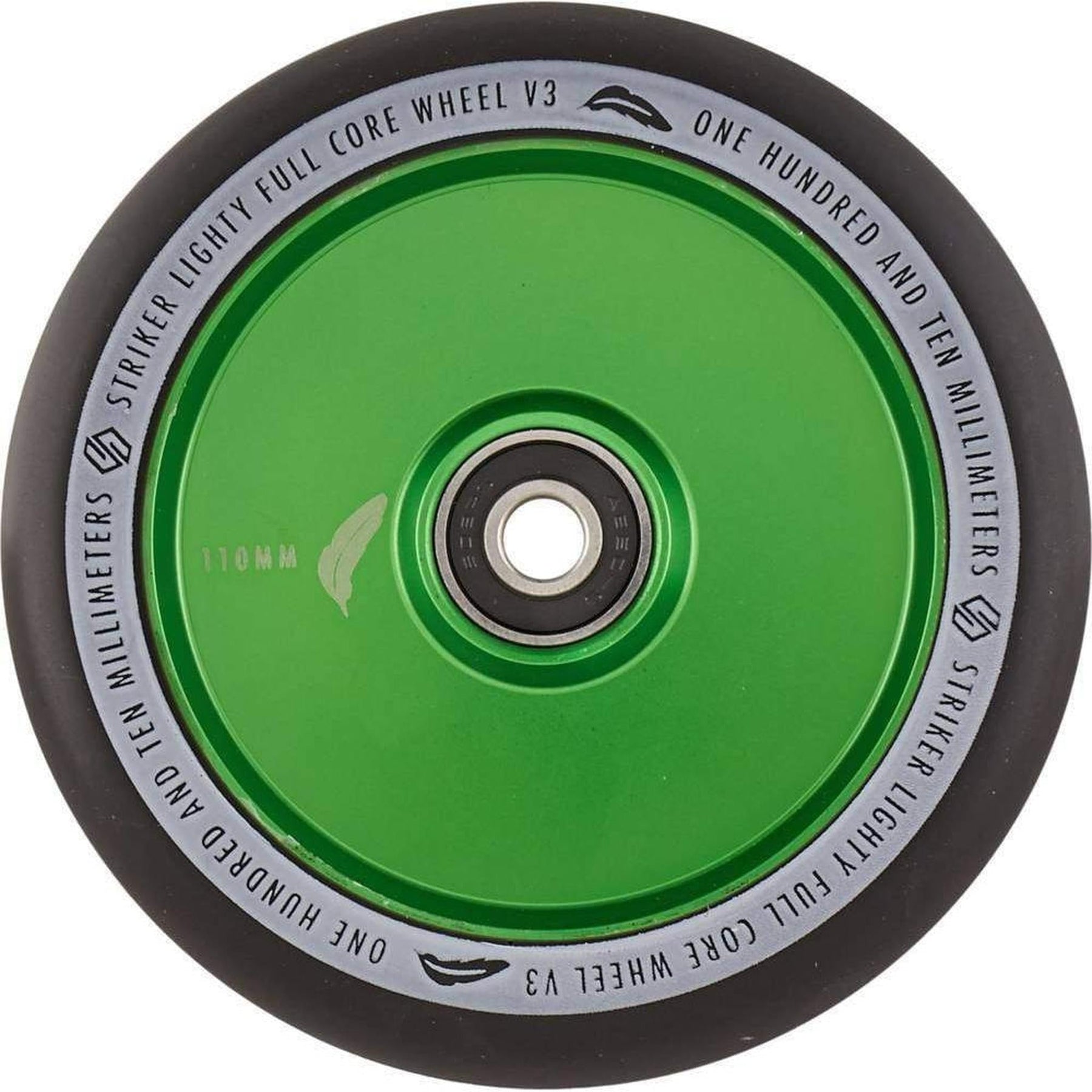 Striker Lighty Fullcore V3 Black PU 110mm Rueda Patinete- Scootworld.es