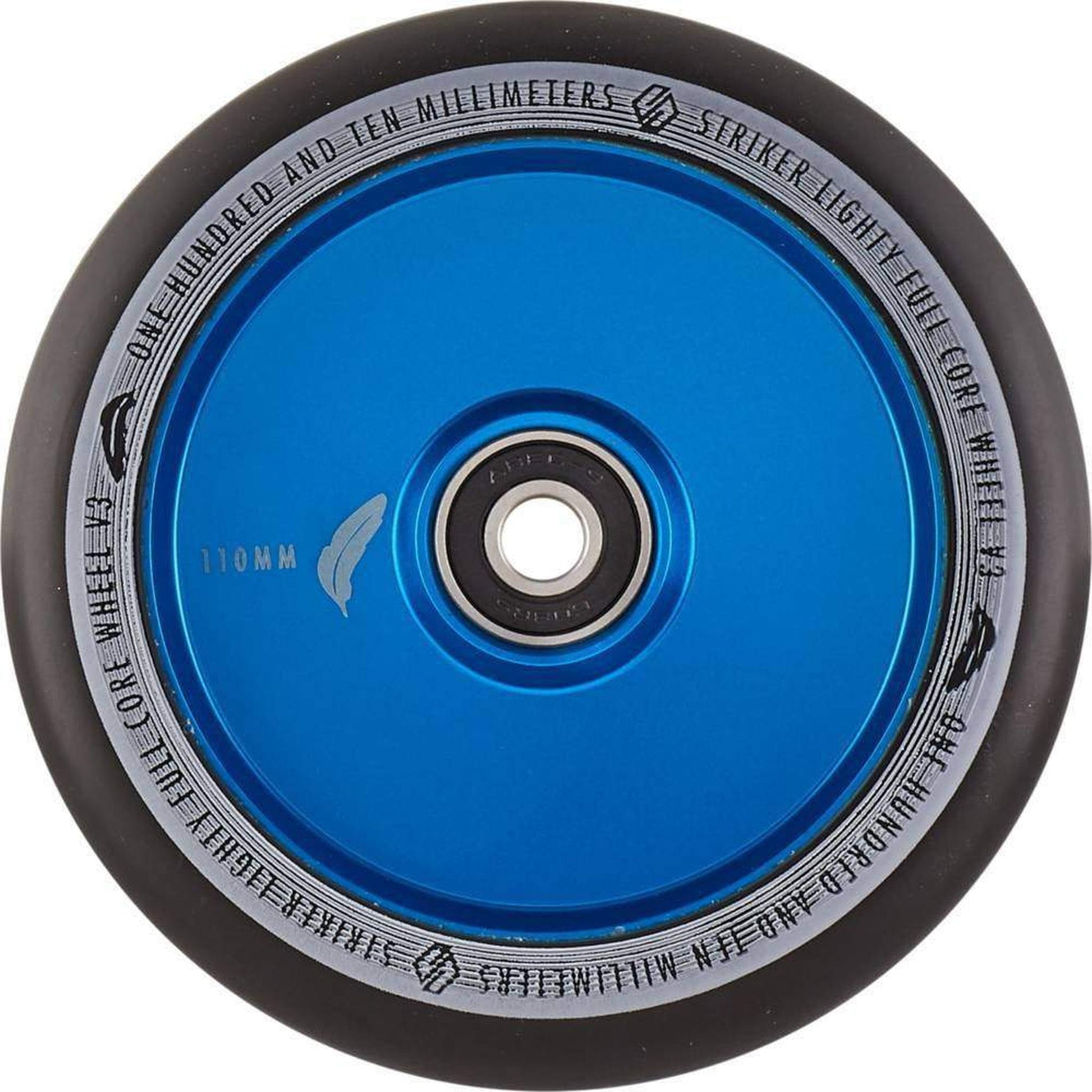 Striker Lighty Fullcore V3 Black PU 110mm Rueda Patinete - Azul- Scootworld.es