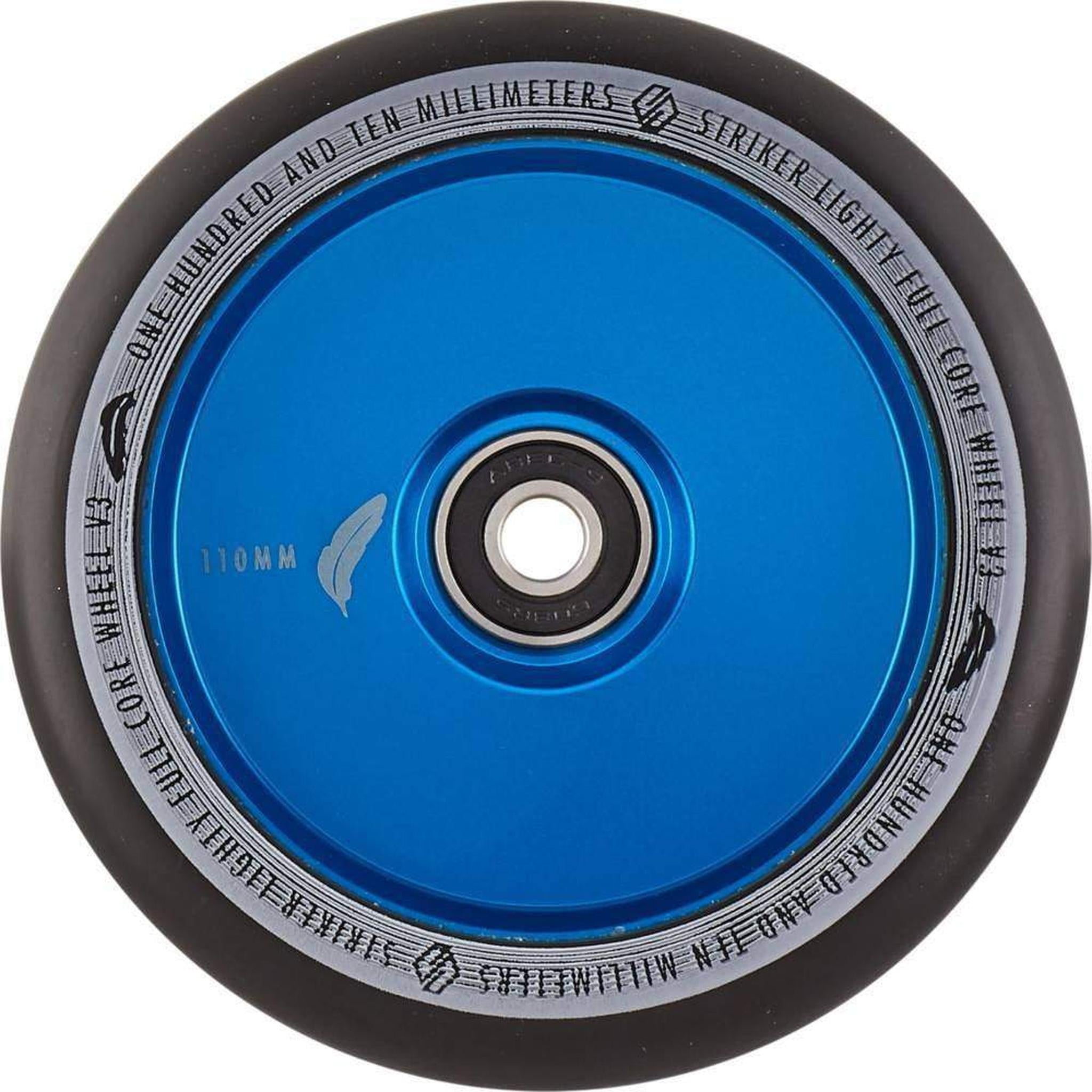 Striker Lighty Fullcore V3 Black PU 110mm Rueda Patinete - Azul- Scootworld.es