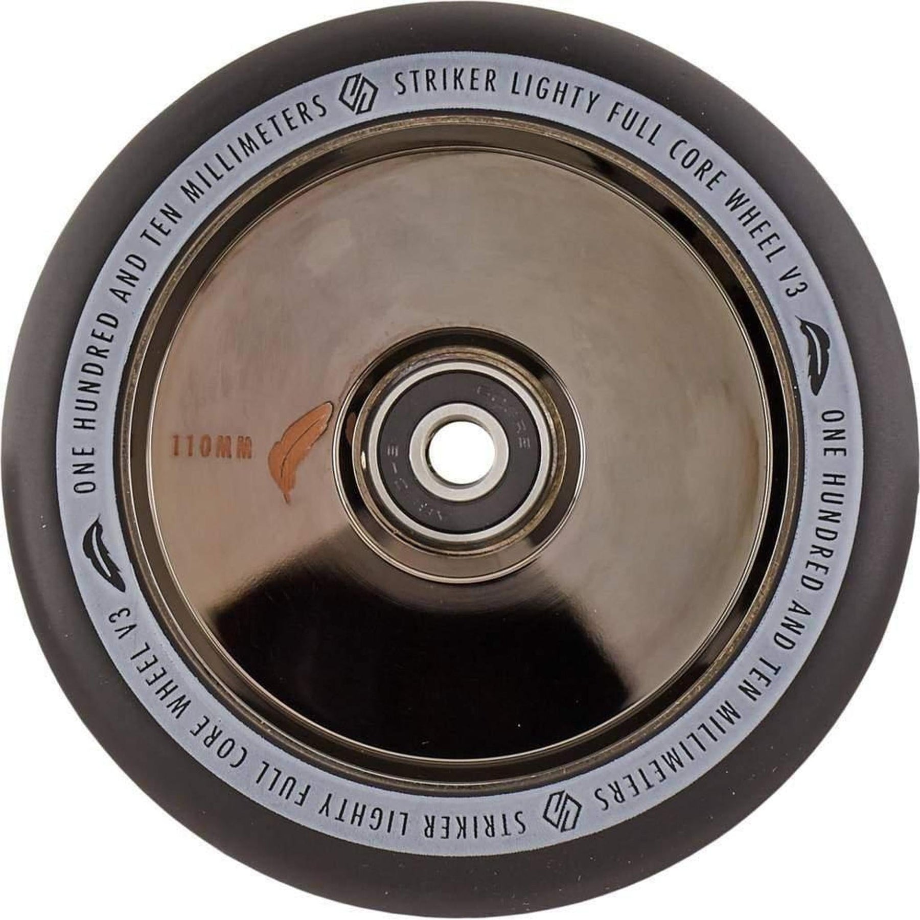 Striker Lighty Fullcore V3 Black PU 110mm Rueda Patinete- Scootworld.es