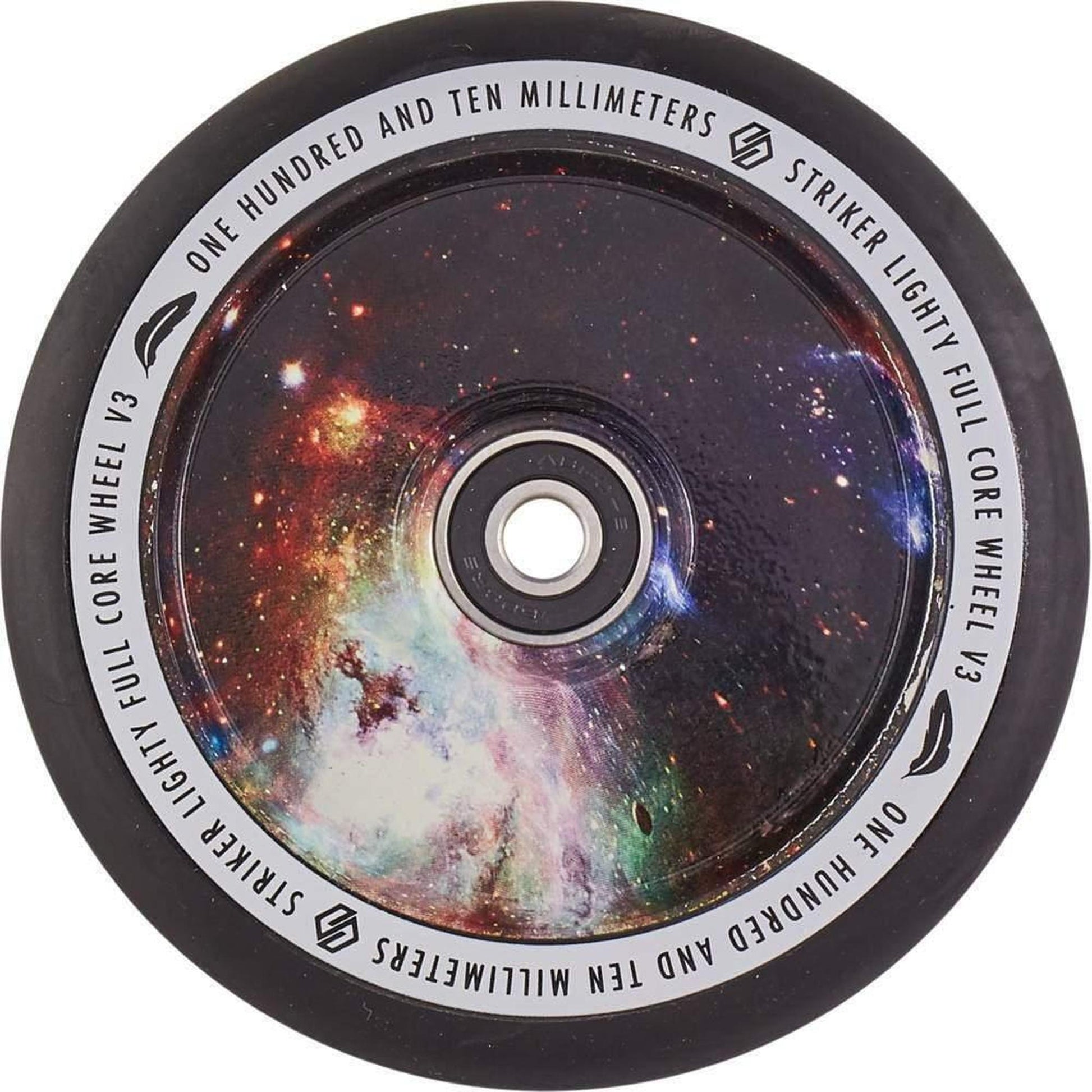 Striker Lighty Fullcore V3 Black PU 110mm Rueda Patinete - Galaxy Mix- Scootworld.es