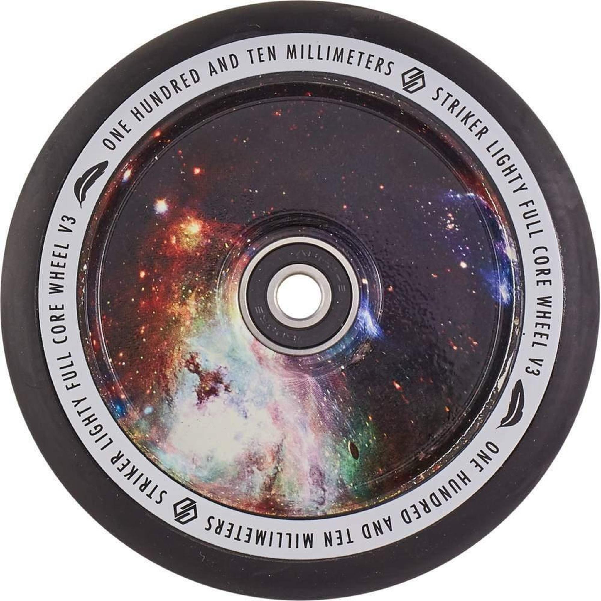 Striker Lighty Fullcore V3 Black PU 110mm Rueda Patinete - Galaxy Mix- Scootworld.es