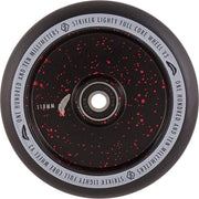 Striker Lighty Fullcore V3 Black PU 110mm Rueda Patinete - Splash Negro/Rojo- Scootworld.es