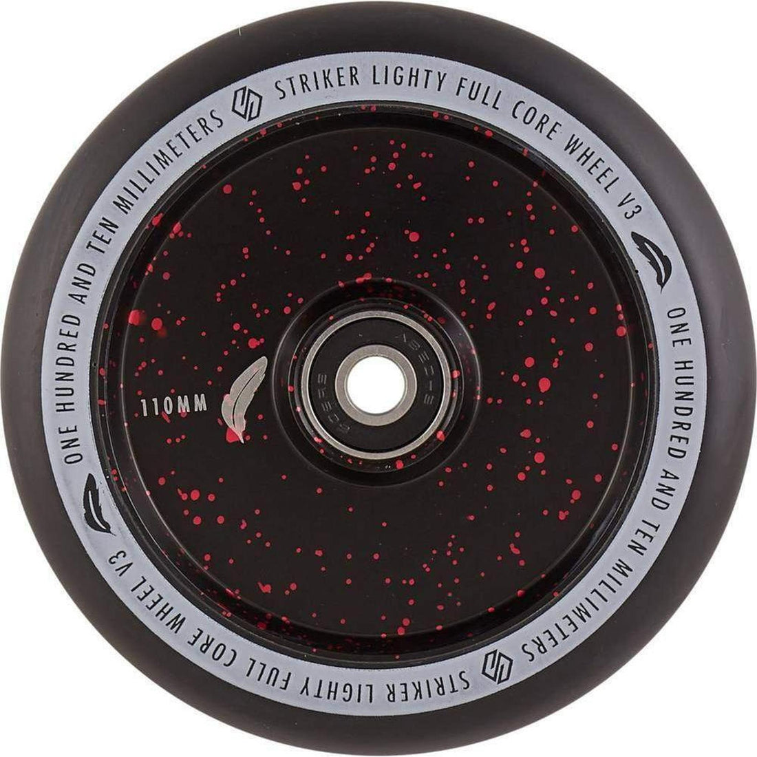 Striker Lighty Fullcore V3 Black PU 110mm Rueda Patinete- Scootworld.es