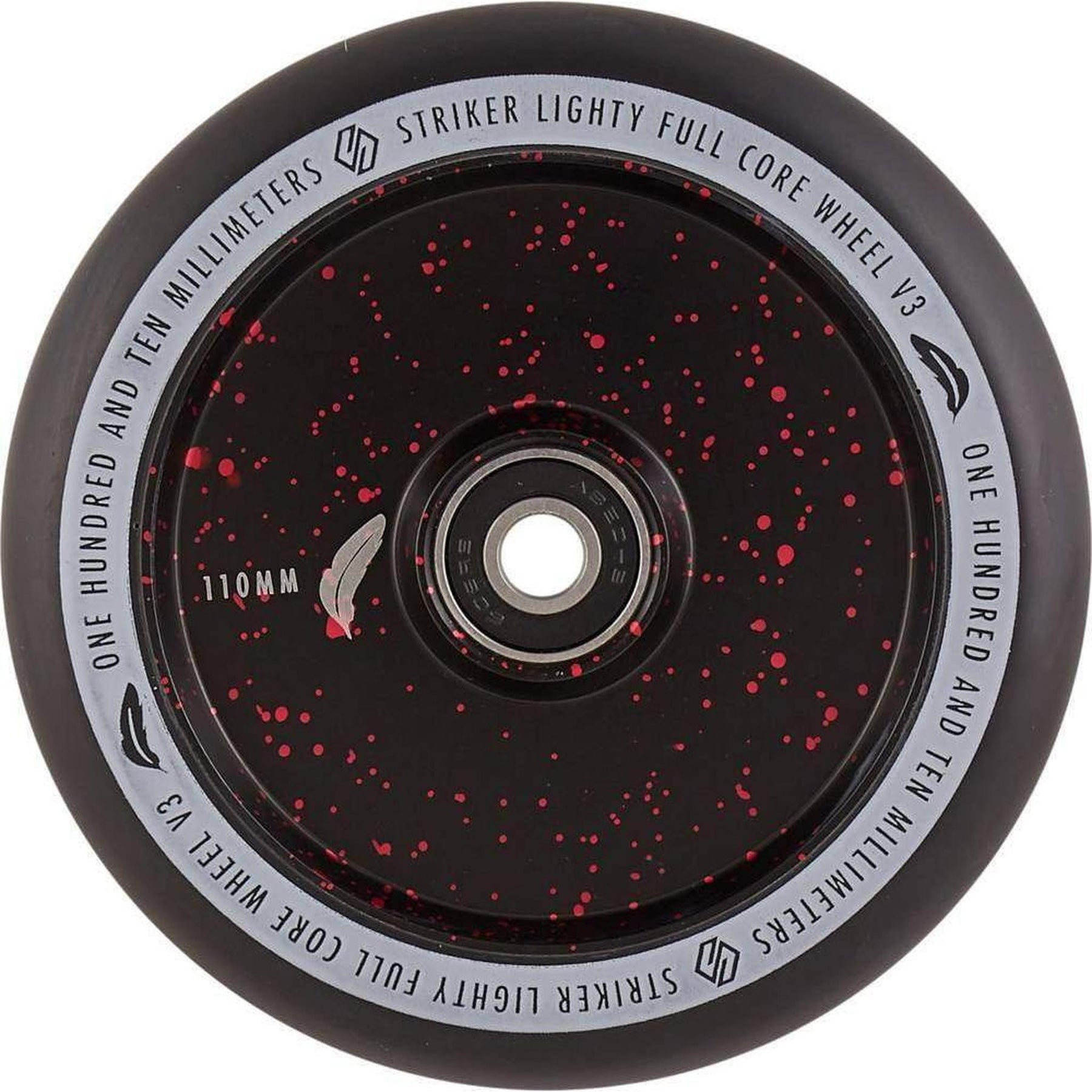Striker Lighty Fullcore V3 Black PU 110mm Rueda Patinete- Scootworld.es