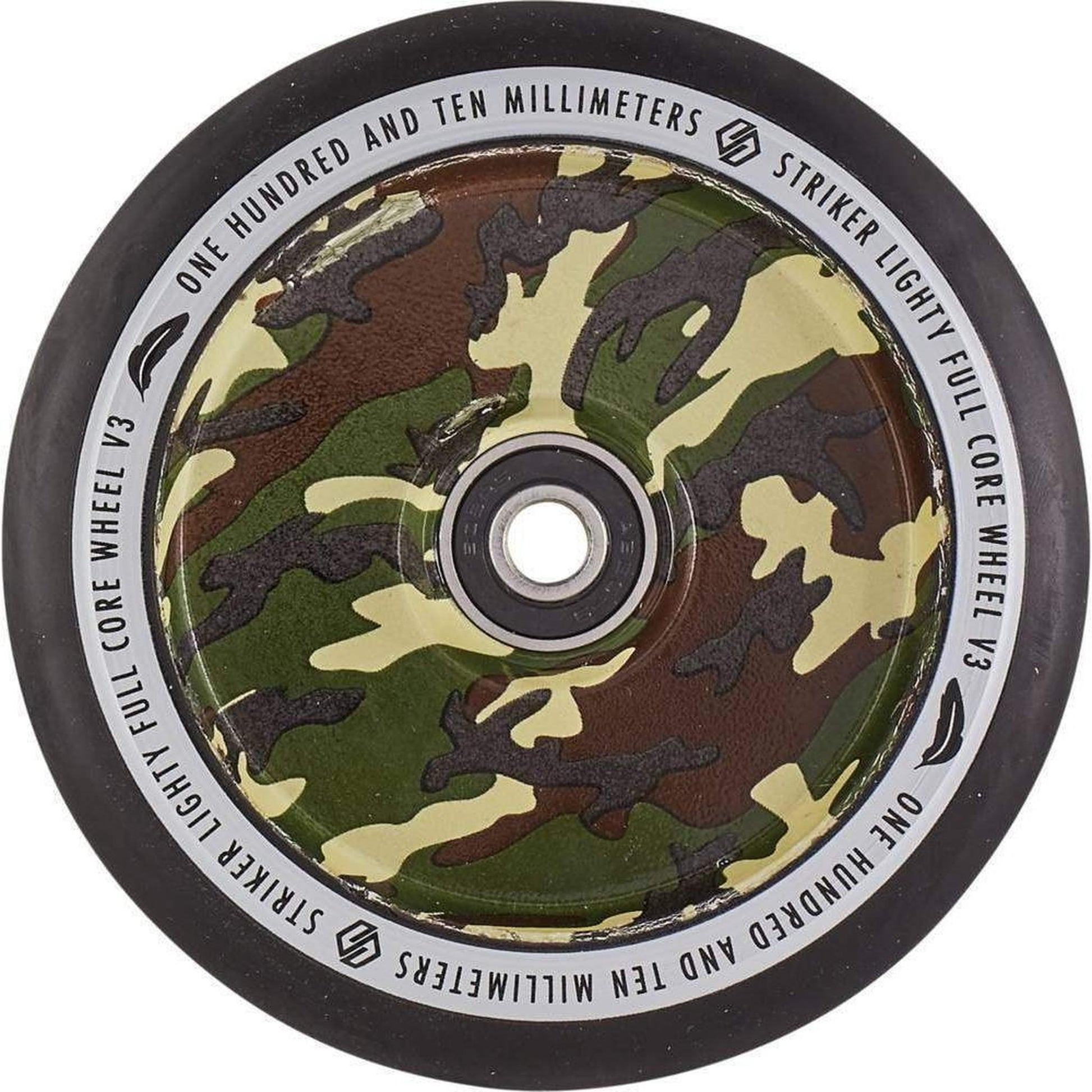 Striker Lighty Fullcore V3 Black PU 110mm Rueda Patinete - Camuflaje- Scootworld.es