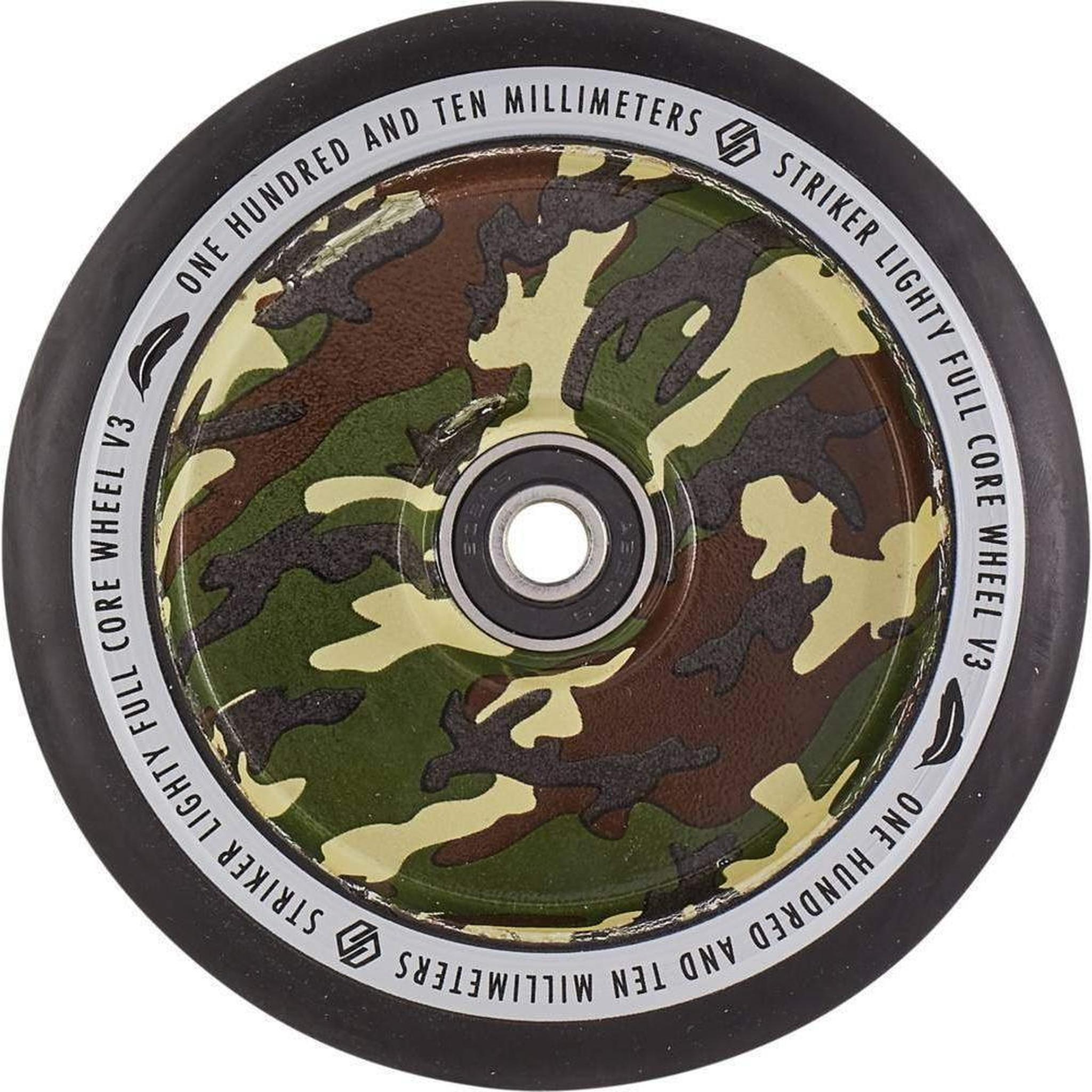 Striker Lighty Fullcore V3 Black PU 110mm Rueda Patinete - Camuflaje- Scootworld.es