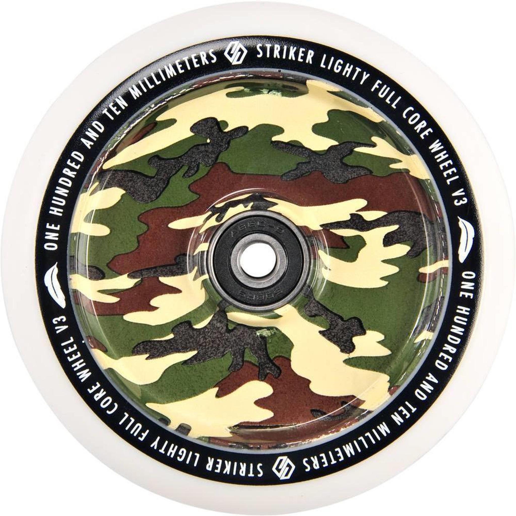 Striker Lighty Fullcore V3 White PU 110mm Rueda Patinete - Camuflaje- Scootworld.es