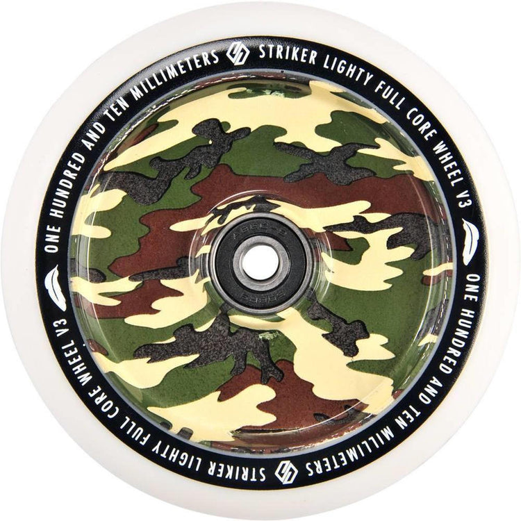 Striker Lighty Fullcore V3 White PU 110mm Rueda Patinete- Scootworld.es