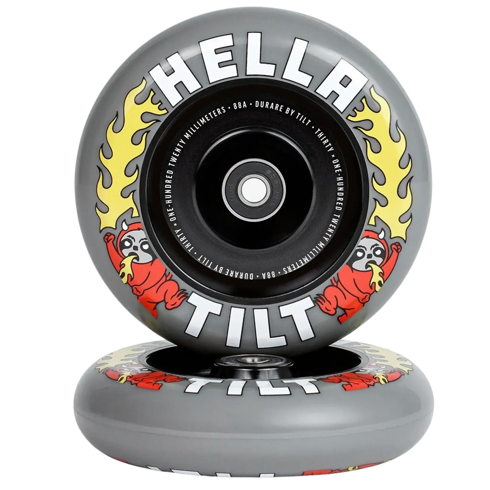 Tilt x Hella Summon 120mm Ruedas Patinete 2 Piezas - Gris- Scootworld.es
